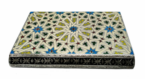 Koran holder fine hand engraving AND Enamel Sterling Silver Salimbeni 7 scaled