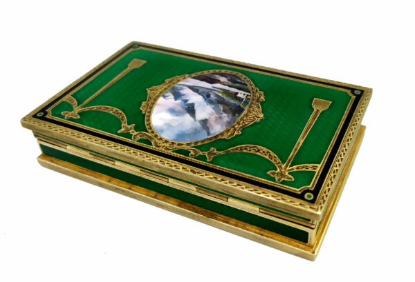 Table Cigarette Case Sterling Silver Enamel miniature Salimbeni 5 scaled