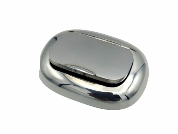 Salimbeni Snuff Box Type Soapbar Sterling Silver Smooth Polished - Image 3