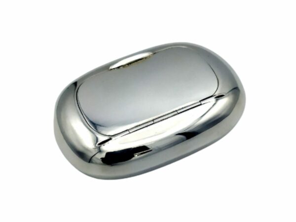 Salimbeni Snuff Box type soapbar Sterling Silver smooth polished. 4 scaled