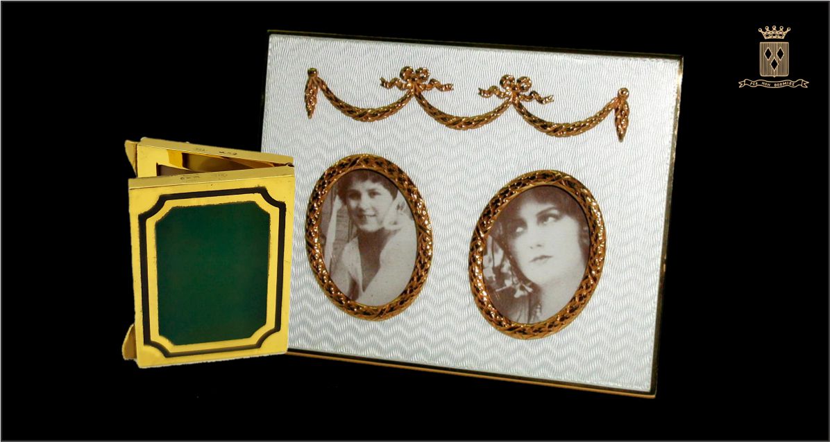 Two special dual picture frames by Salimbeni