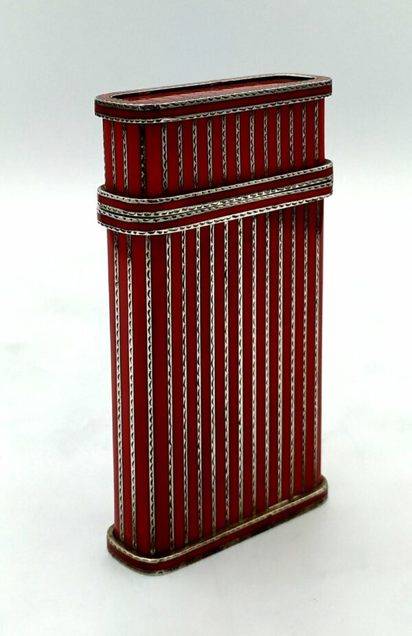 Cigarette Case red lines and and hand engraved finishing Salimbeni 2