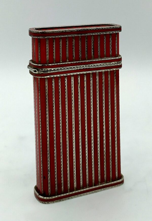 Cigarette Case red lines and and hand engraved finishing Salimbeni 4