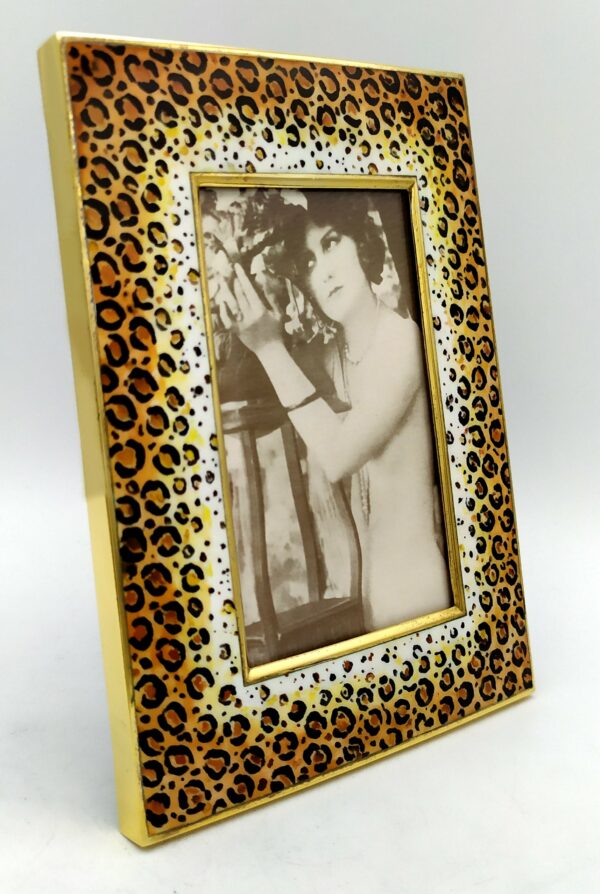 Animalier leopard Pattern Frame hand painted Salimbeni 2