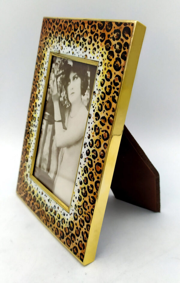 Animalier leopard Pattern Frame hand painted Salimbeni 3 scaled