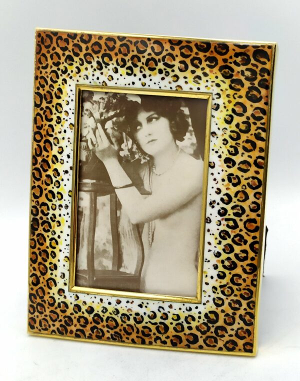 Animalier leopard Pattern Frame hand painted Salimbeni 5