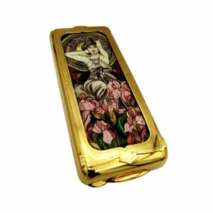 Cigarette Case Amethyst Poster Miniature Alphons Mucha’s by Salimbeni