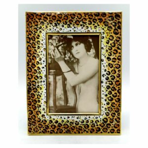 Animalier leopard Pattern Frame hand painted Salimbeni